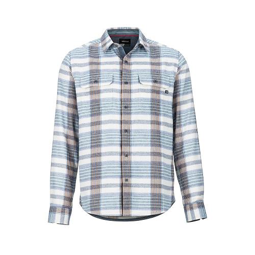 Marmot Del Norte Clothes - Mens Shirts White Grey CA4302168 Canada